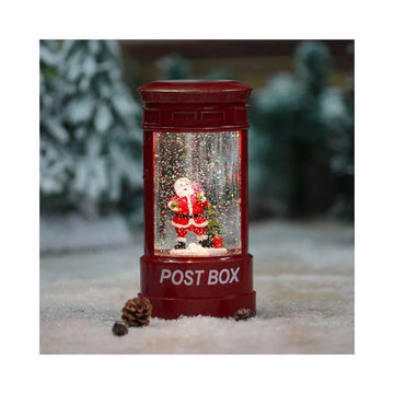 Christmas Post Box Snow Lantern